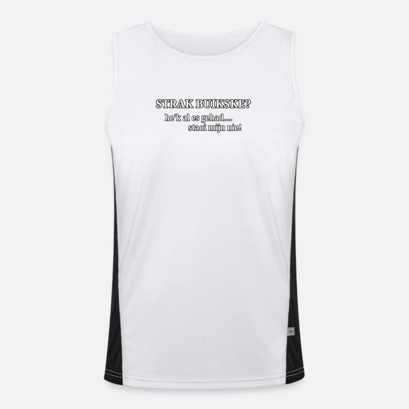 Pancia stretta? Canotta sportiva da uomo in contrasto cromatico 