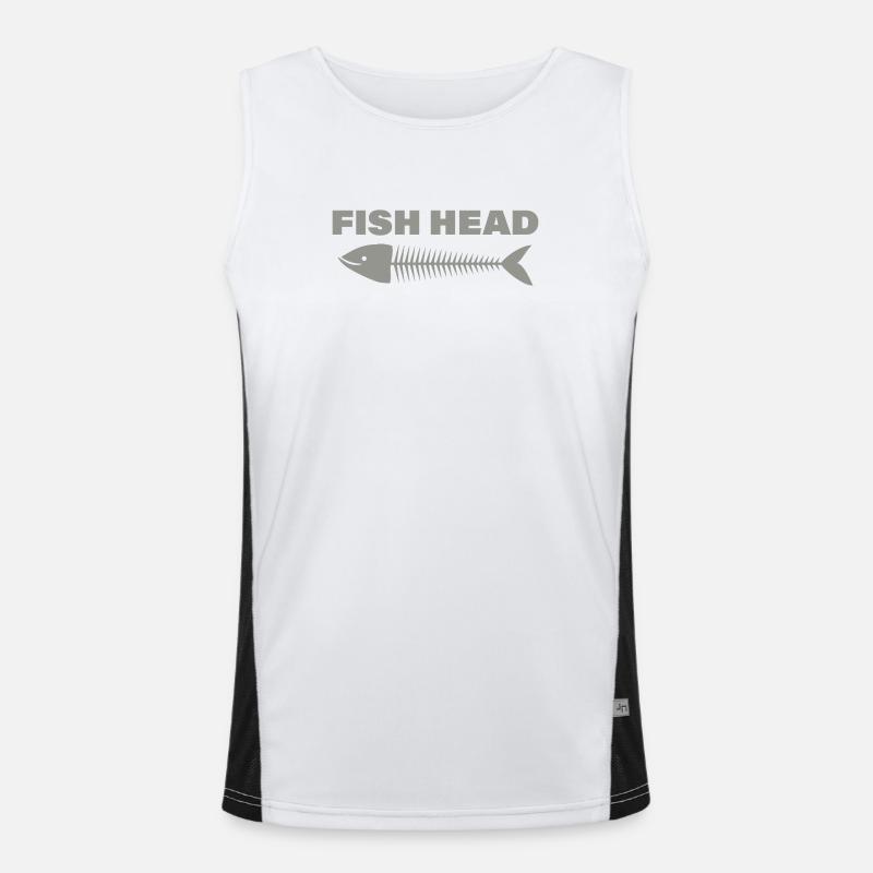 fish head Men's Functional Contrast Tank Top 
