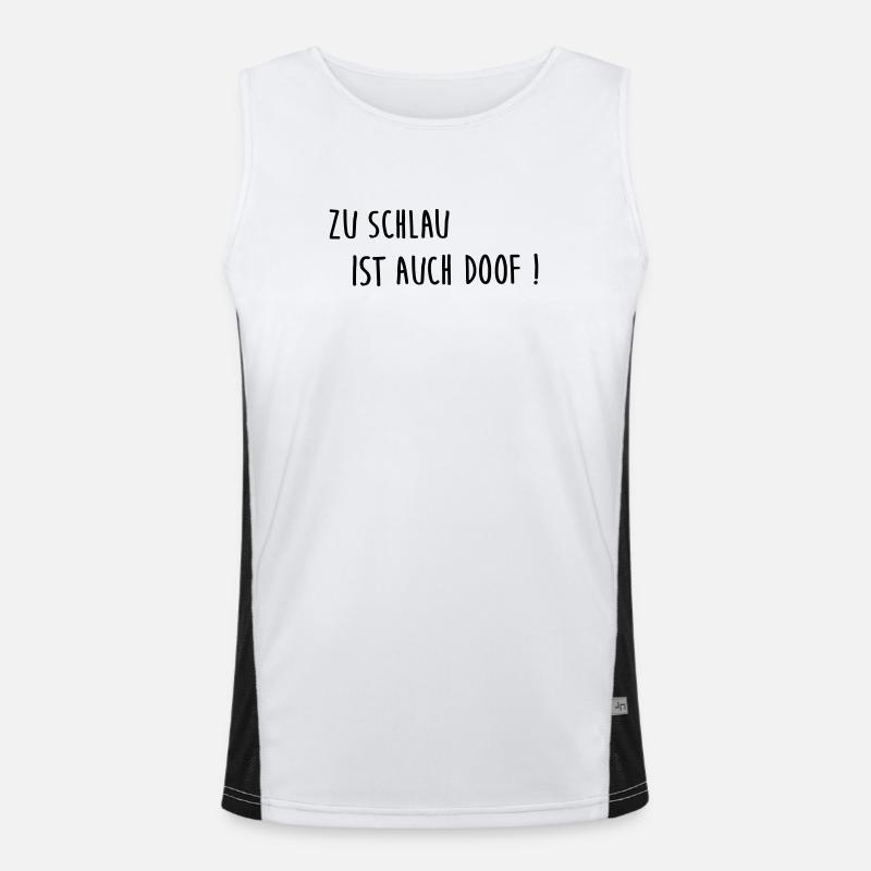 Trop intelligent, c’est aussi stupide Débardeur respirant contrasté Homme 