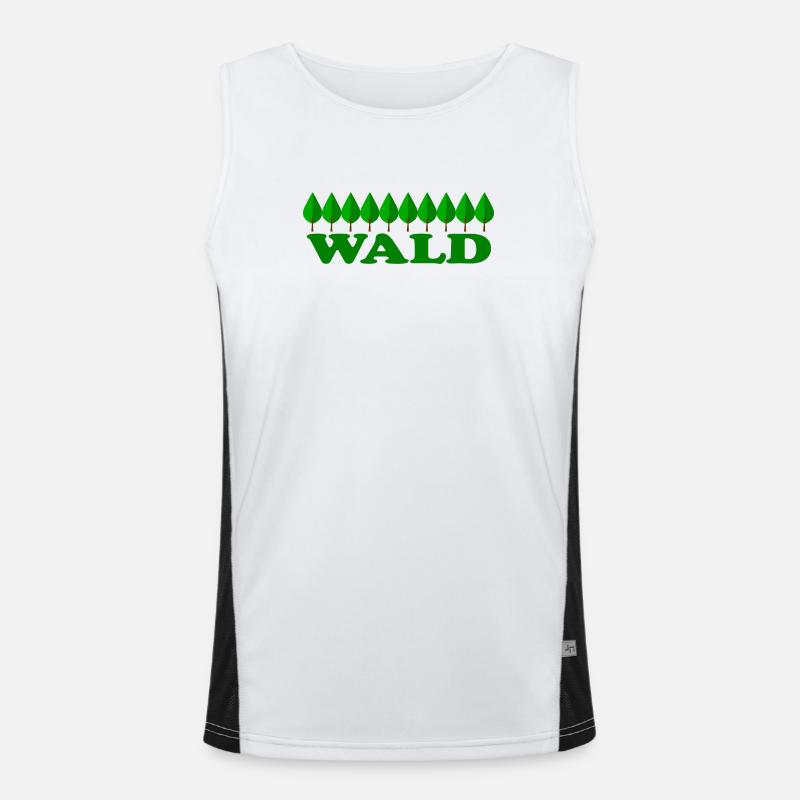 WALD Funktionelles Kontrast-Tank Top für Männer 