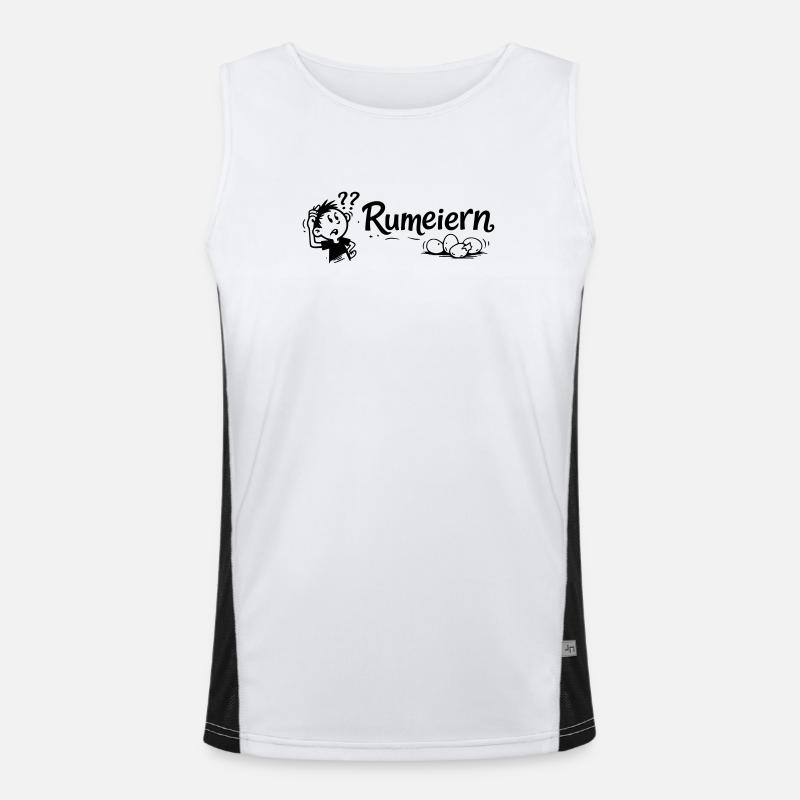 Rumeiern Funktionelles Kontrast-Tank Top für Männer 