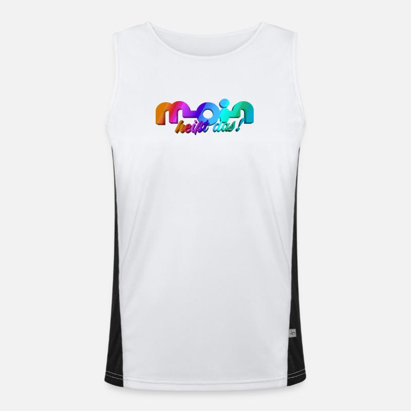 Moin heisst das! Funktionelles Kontrast-Tank Top für Männer 