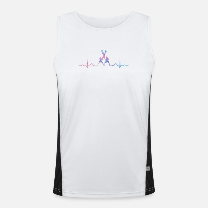 Cheerleader Cheer Mom Cheerleading Men's Functional Contrast Tank Top 