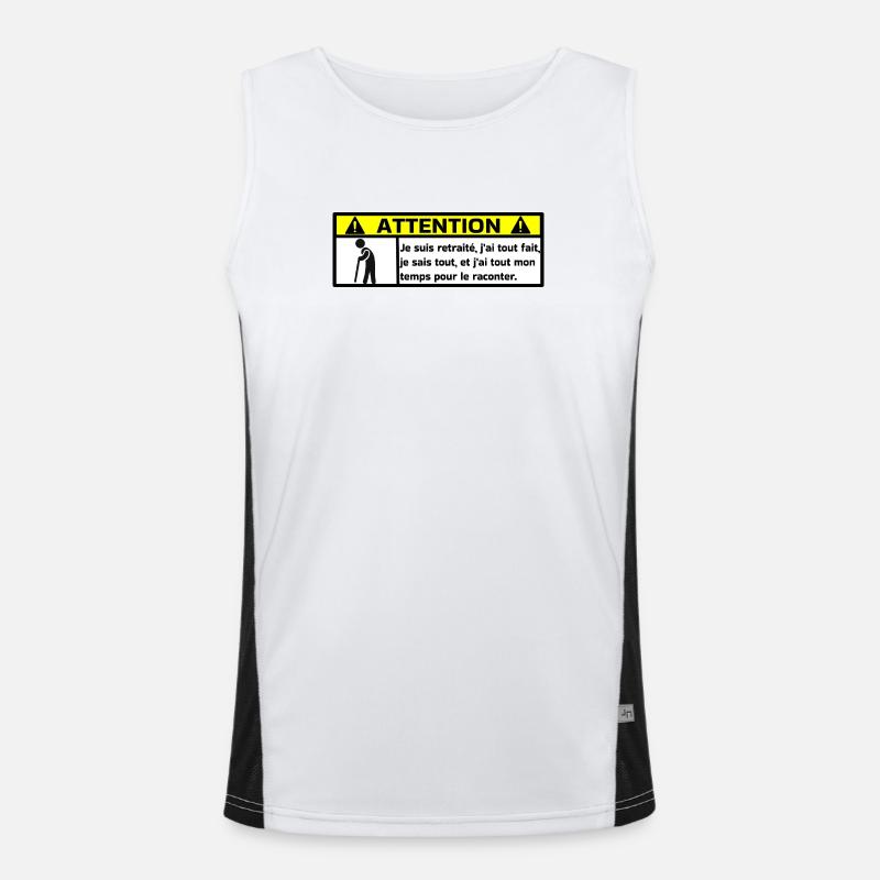 Retired Men's Functional Contrast Tank Top 