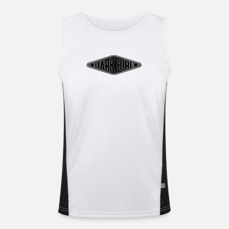 Darkcore Shield-Logo Funktionelles Kontrast-Tank Top für Männer 