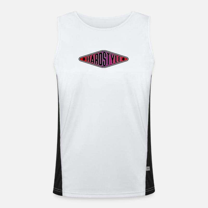 Hardstyle Hemd - Hardcore Techno Rave Vibes Funktionelles Kontrast-Tank Top für Männer 