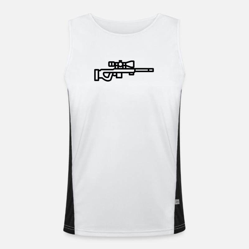 Scharfschütze Funktionelles Kontrast-Tank Top für Männer 