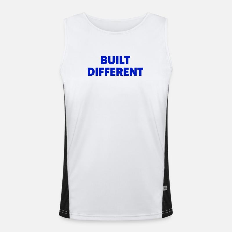 Built Different Motivation Style Men's Functional Contrast Tank Top 