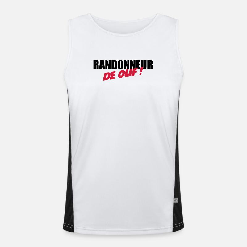 Randonneur de ouf ! Débardeur respirant contrasté Homme 
