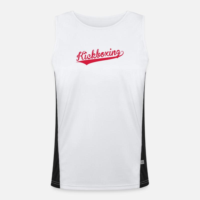 Kickboxen / Kickboxing / Kickboxer / Kick Boxing Funktionelles Kontrast-Tank Top für Männer 