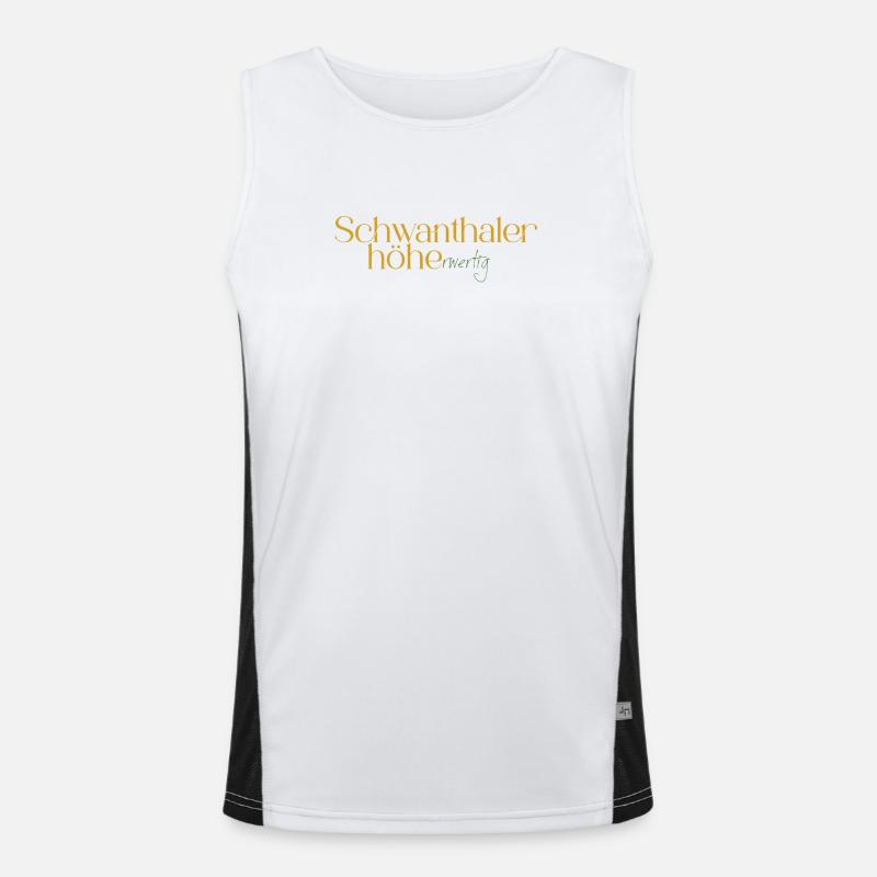 Schwanthalerhöhe Neon Gradient Funktionelles Kontrast-Tank Top für Männer 