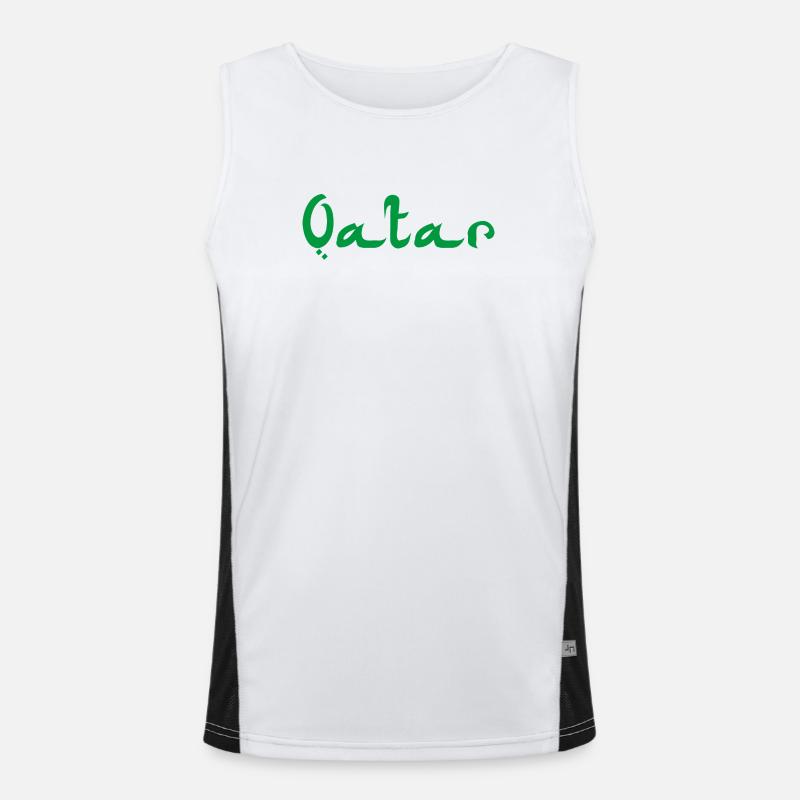 Qatar Katar Funktionelles Kontrast-Tank Top für Männer 