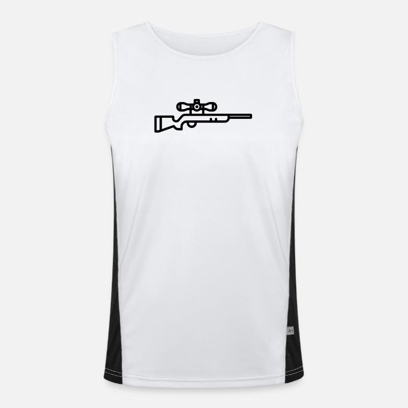 Scharfschütze Funktionelles Kontrast-Tank Top für Männer 