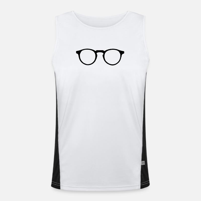 Brille Funktionelles Kontrast-Tank Top für Männer 