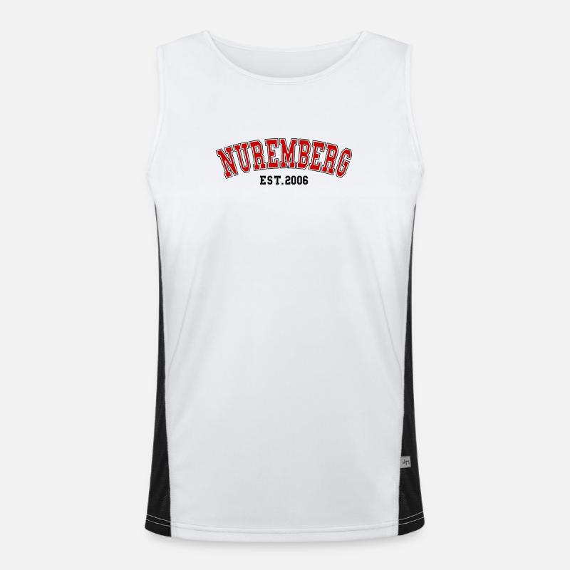 Nuremberg Est. 2006 - Men's Functional Contrast Tank Top  - white/black