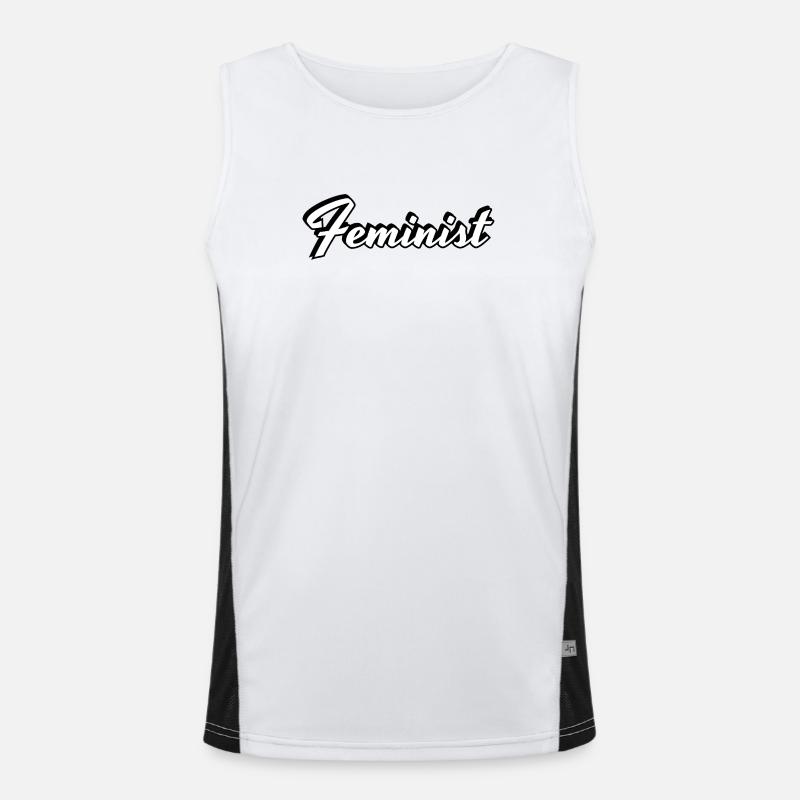  Feminist  Men's Functional Contrast Tank Top 