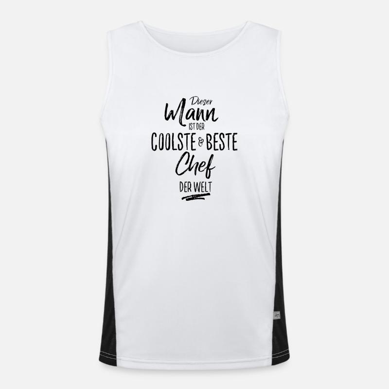 chef der Beste (s) Funktionelles Kontrast-Tank Top für Männer 