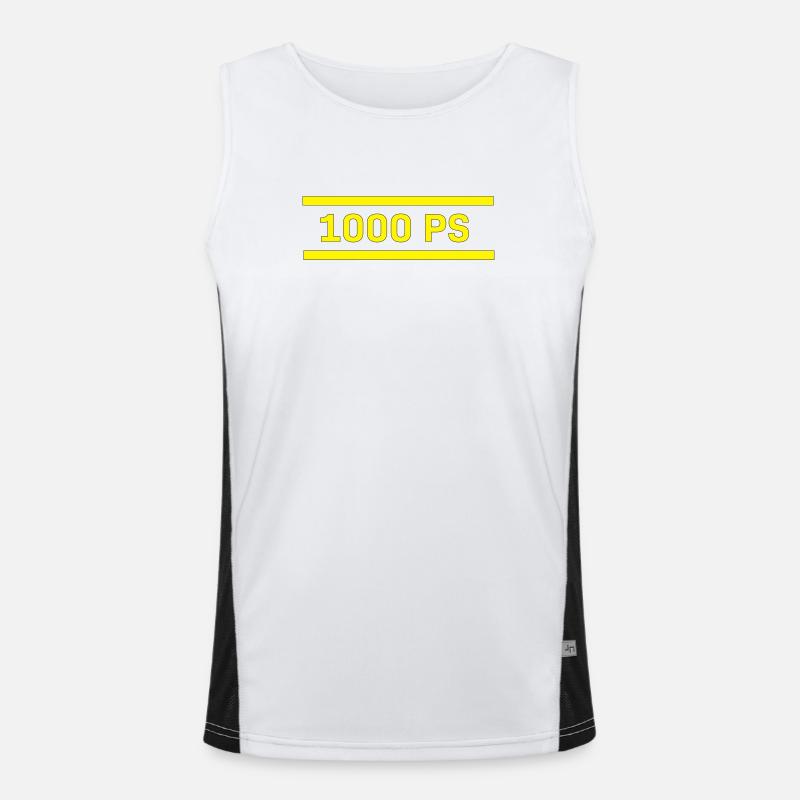 1000 ps Funktionelles Kontrast-Tank Top für Männer 