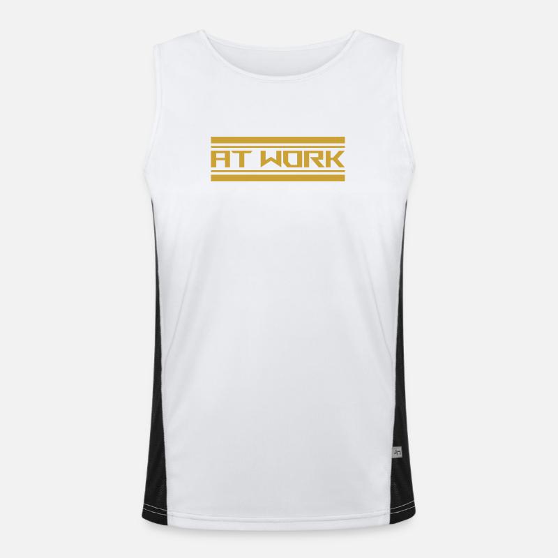 at work Men's Functional Contrast Tank Top 