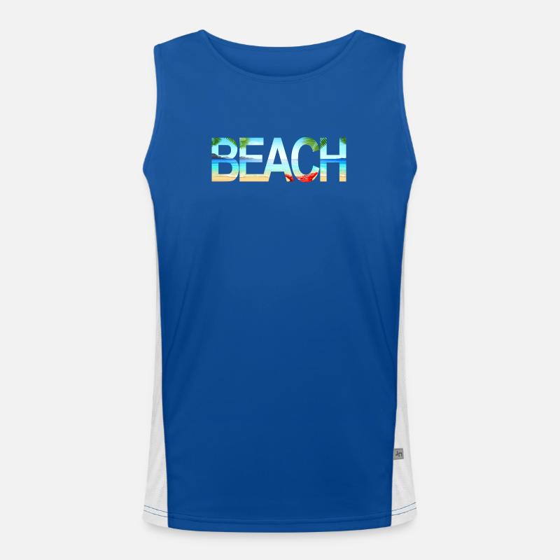 Beach Men's Functional Contrast Tank Top 