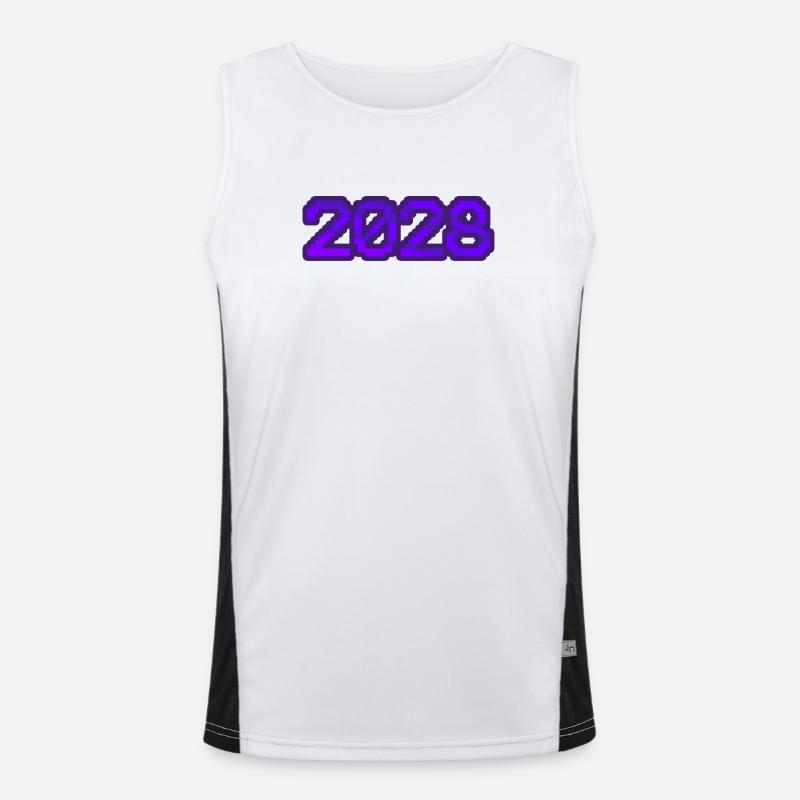 Computer 2028 Funktionelles Kontrast-Tank Top für Männer 