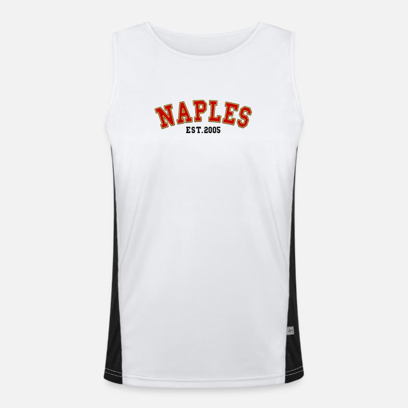 Neapel Est.2005 Funktionelles Kontrast-Tank Top für Männer 