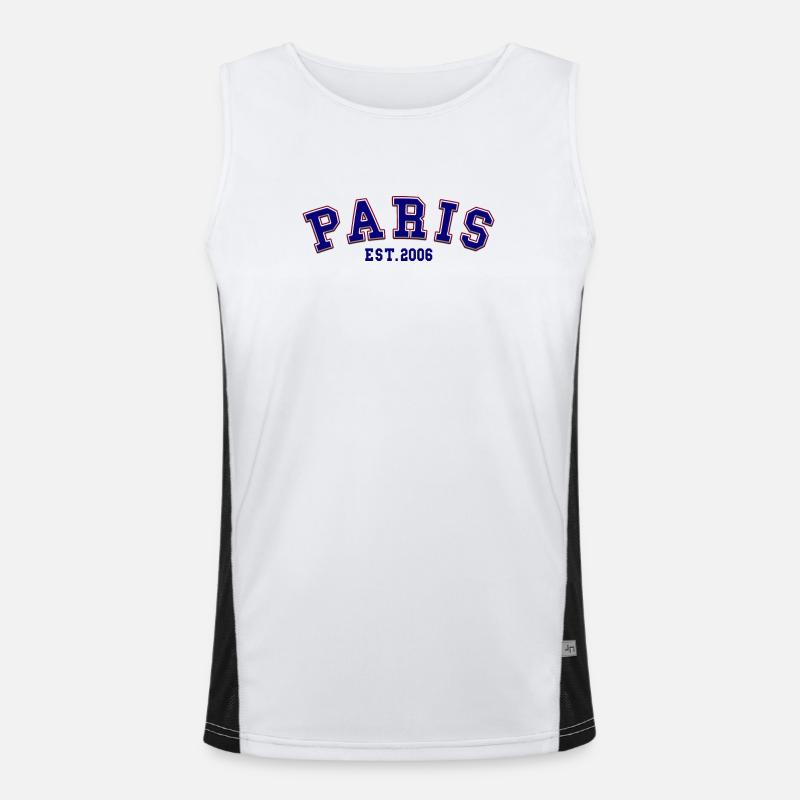 Paris Est. 2006 Men's Functional Contrast Tank Top 