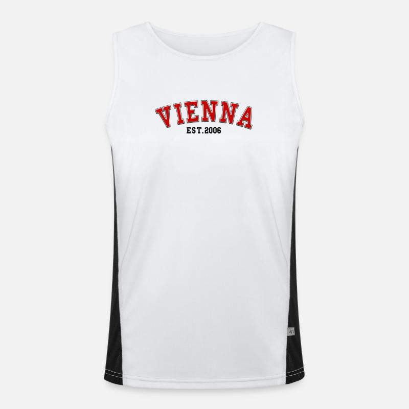 Wien Est. 2006 Funktionelles Kontrast-Tank Top für Männer 