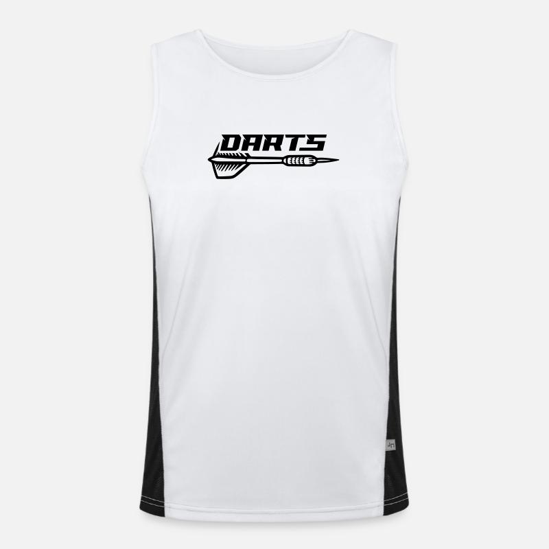 Dartpfeil Darts Funktionelles Kontrast-Tank Top für Männer 