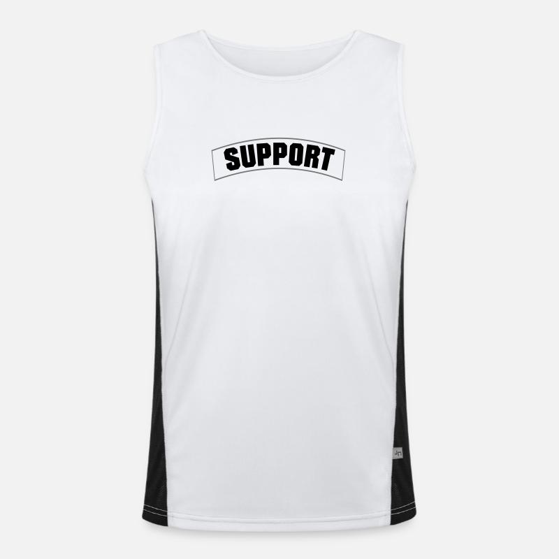 SUPPORT Funktionelles Kontrast-Tank Top für Männer 