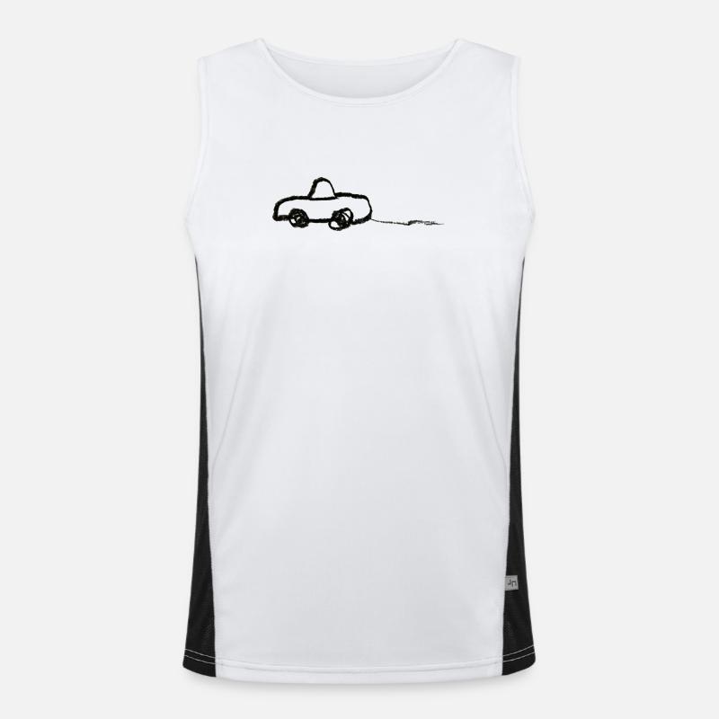 Auto Funktionelles Kontrast-Tank Top für Männer 