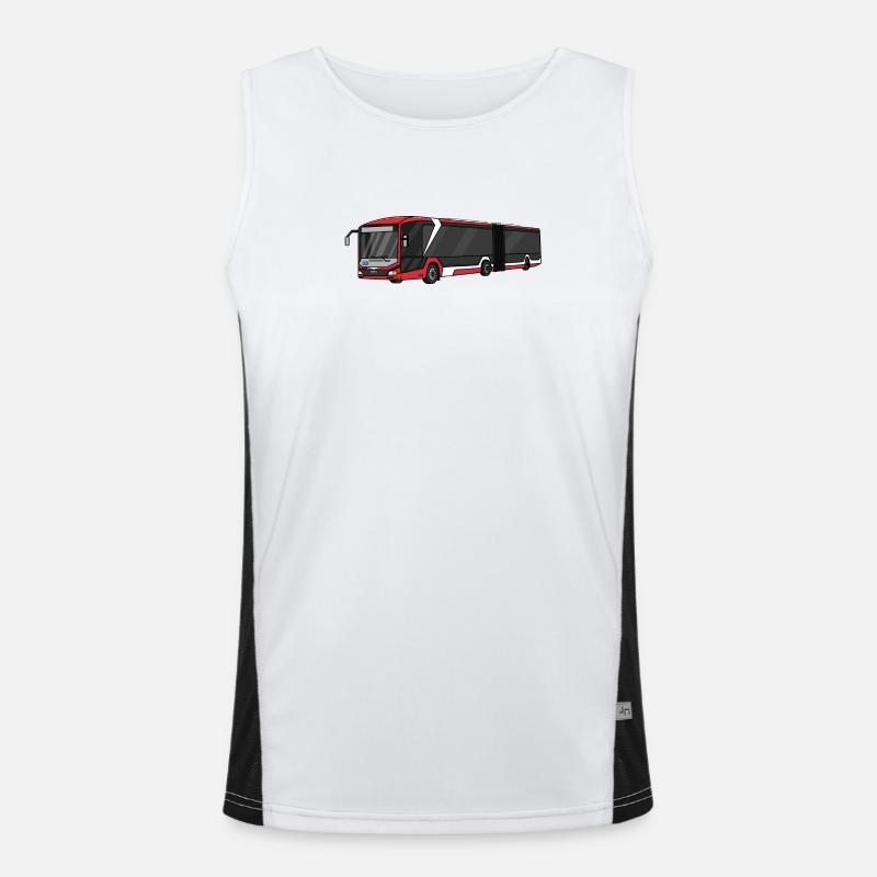 Bus Funktionelles Kontrast-Tank Top für Männer 