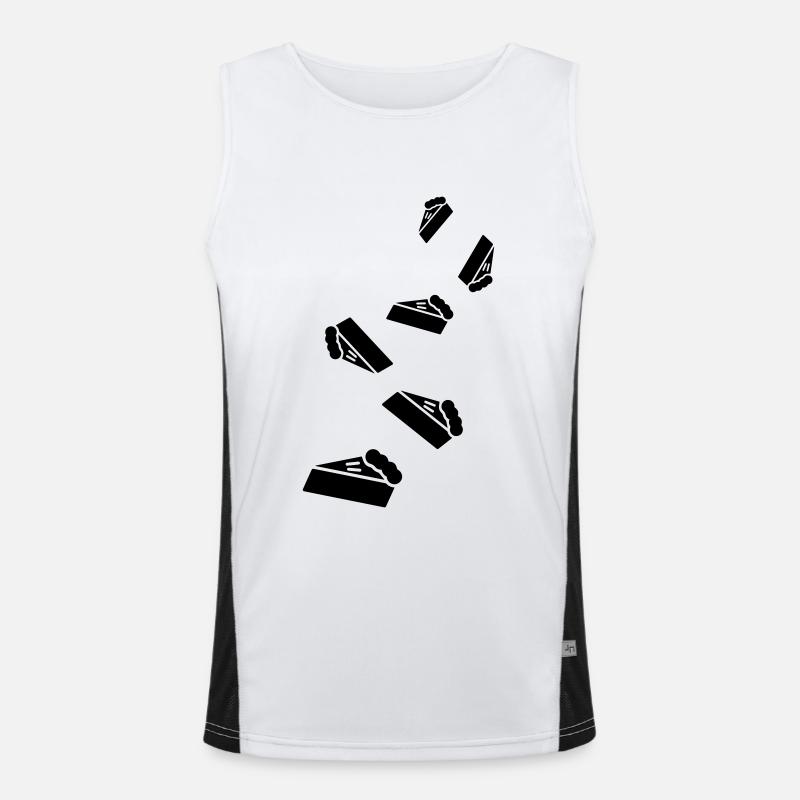 Cake cheesecake icon Men's Functional Contrast Tank Top 