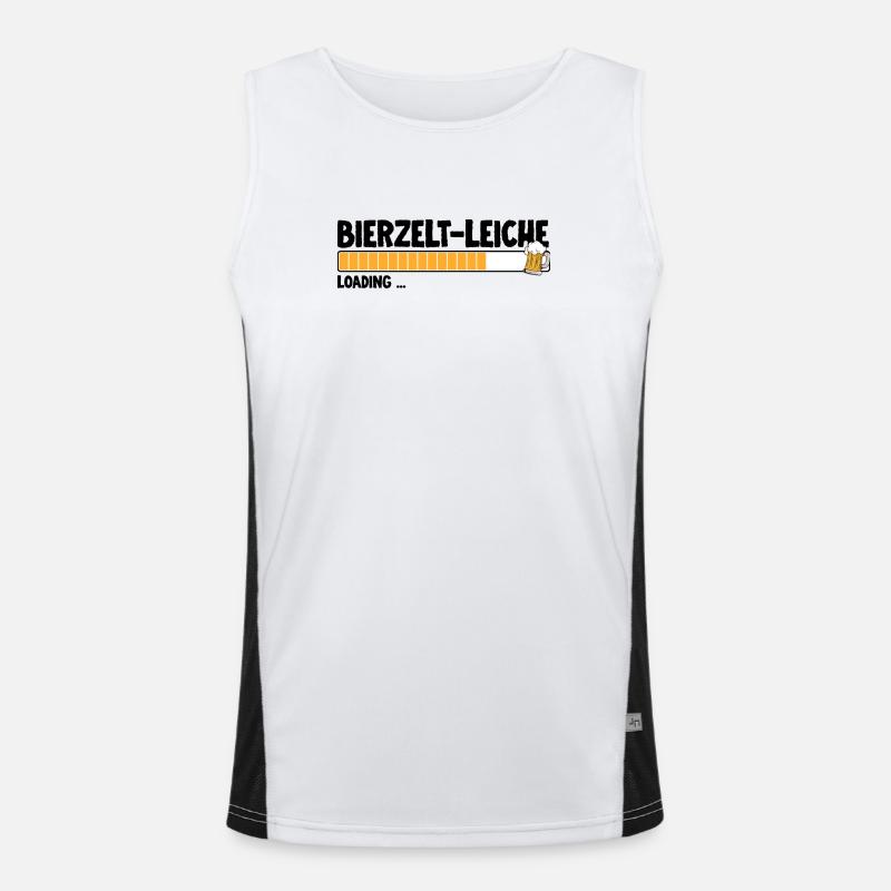 Bierbar Bierzeltleiche Bierfest Trinker Funktionelles Kontrast-Tank Top für Männer 