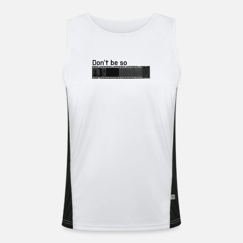 don't be so negative Men's Functional Contrast Tank Top 