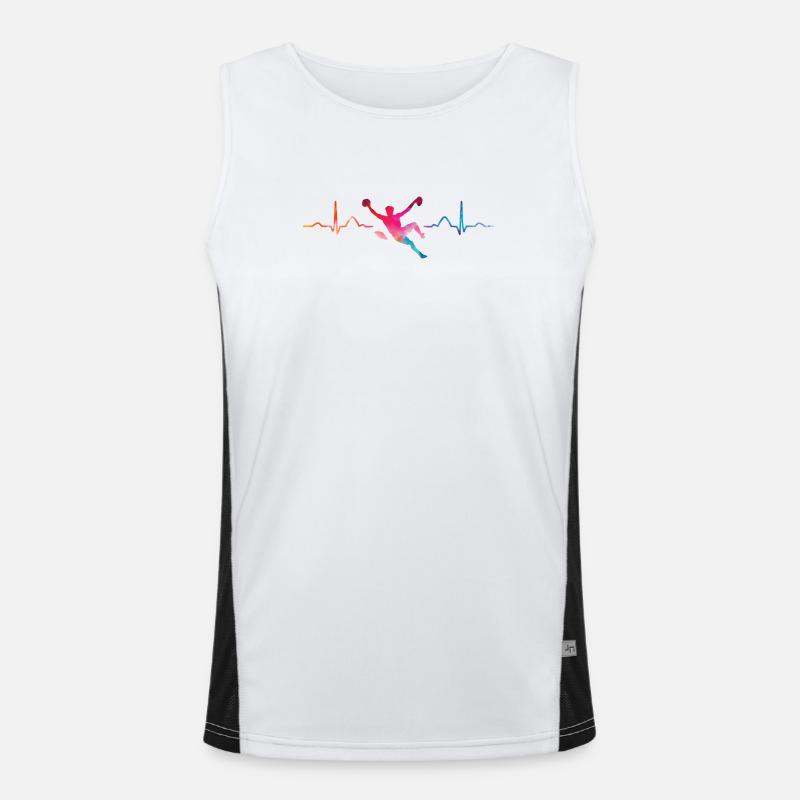 Boulderer Herzschlag Boulder Bouldern Funktionelles Kontrast-Tank Top für Männer 