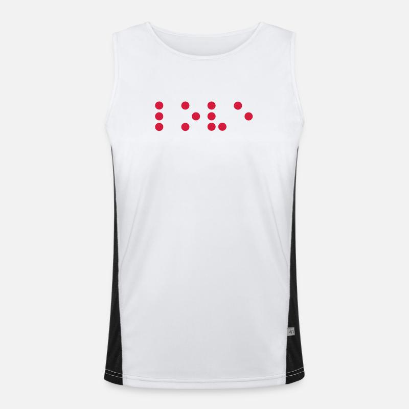 Amour - en braille Débardeur respirant contrasté Homme 