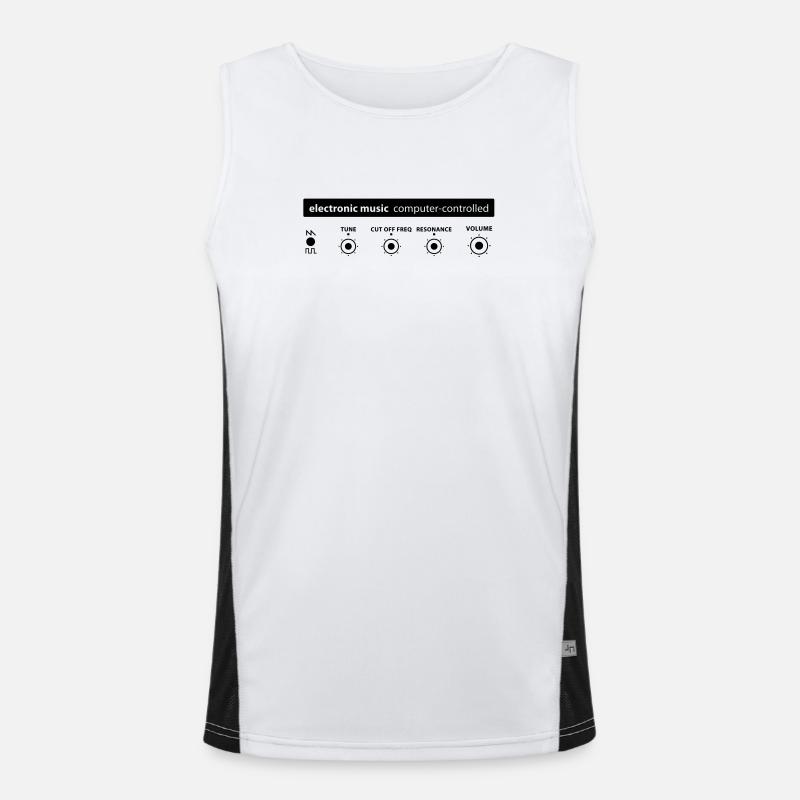 electronic music Funktionelles Kontrast-Tank Top für Männer 