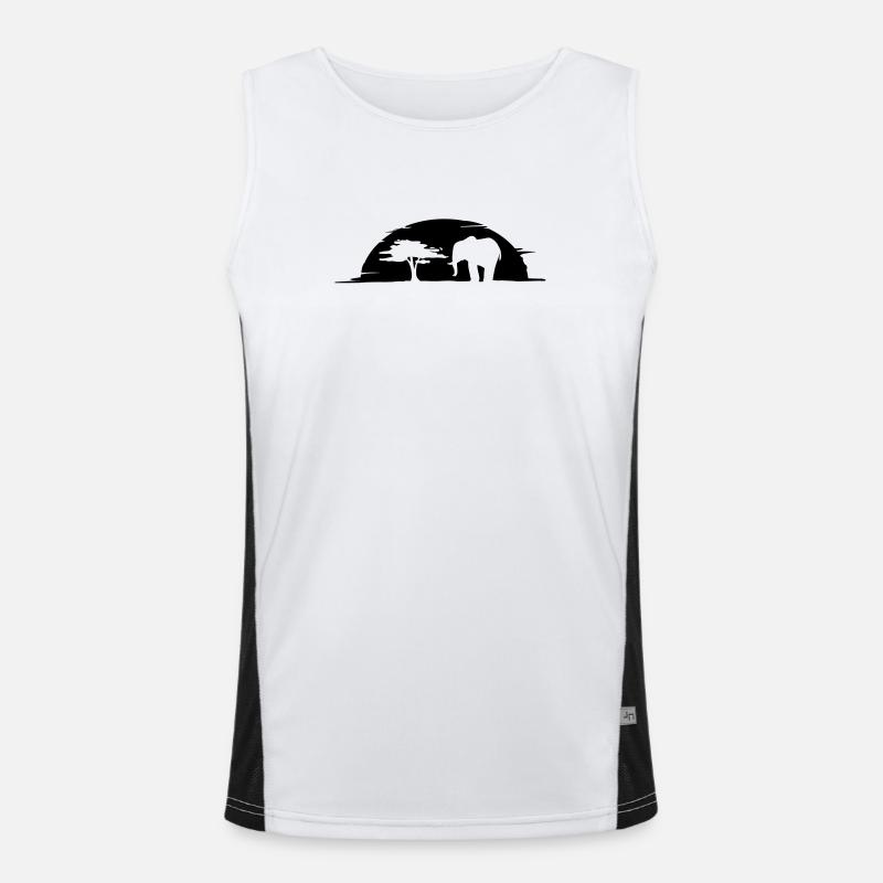 elephant Funktionelles Kontrast-Tank Top für Männer 