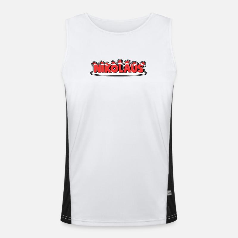 NIKOLAUS Funktionelles Kontrast-Tank Top für Männer 