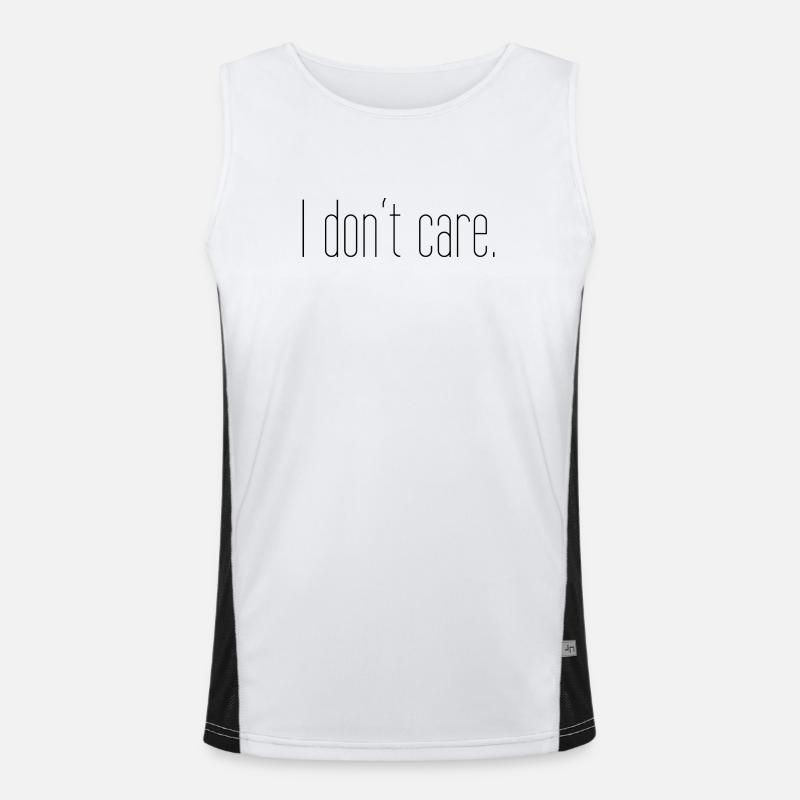 I dont care Funktionelles Kontrast-Tank Top für Männer 