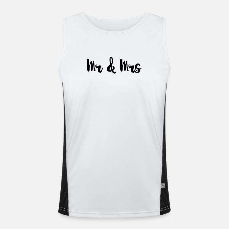 Mr & Mrs Design pour les mariages Débardeur respirant contrasté Homme 