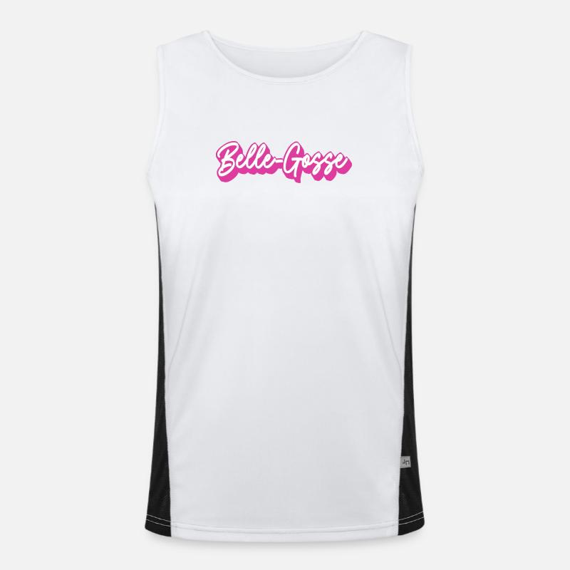 Schönes Kinderskript Pink Funktionelles Kontrast-Tank Top für Männer 