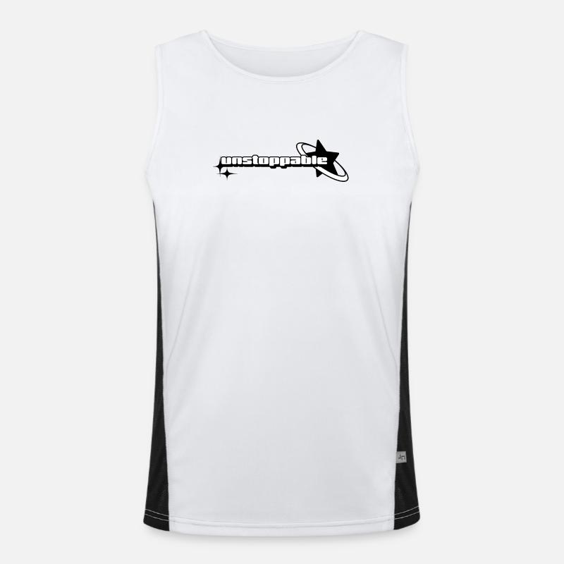Design Graphique "Unstoppable" Débardeur respirant contrasté Homme 