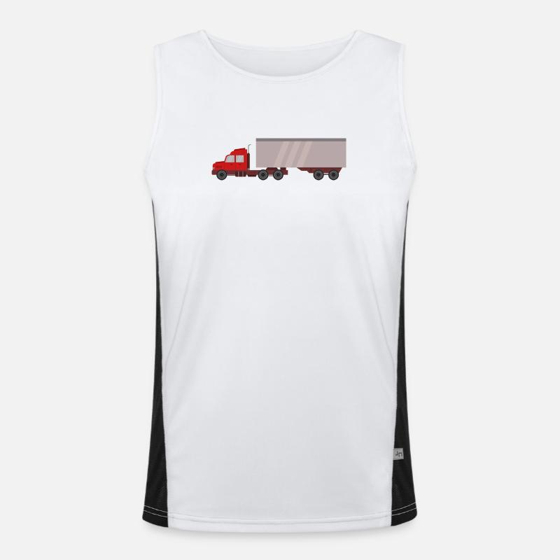 Container trucks Men's Functional Contrast Tank Top 