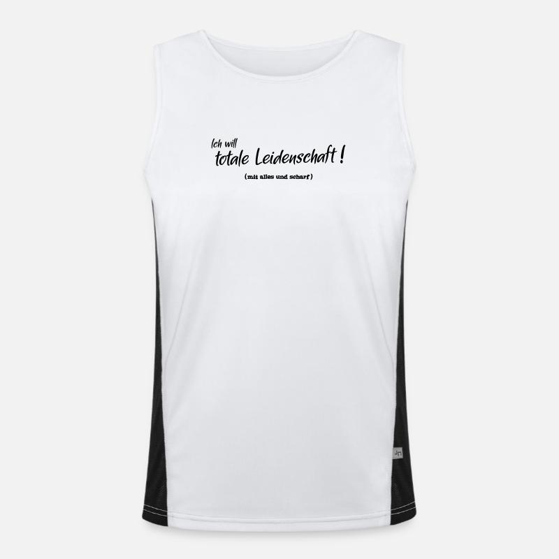 Totale Leidenschaft Funktionelles Kontrast-Tank Top für Männer 
