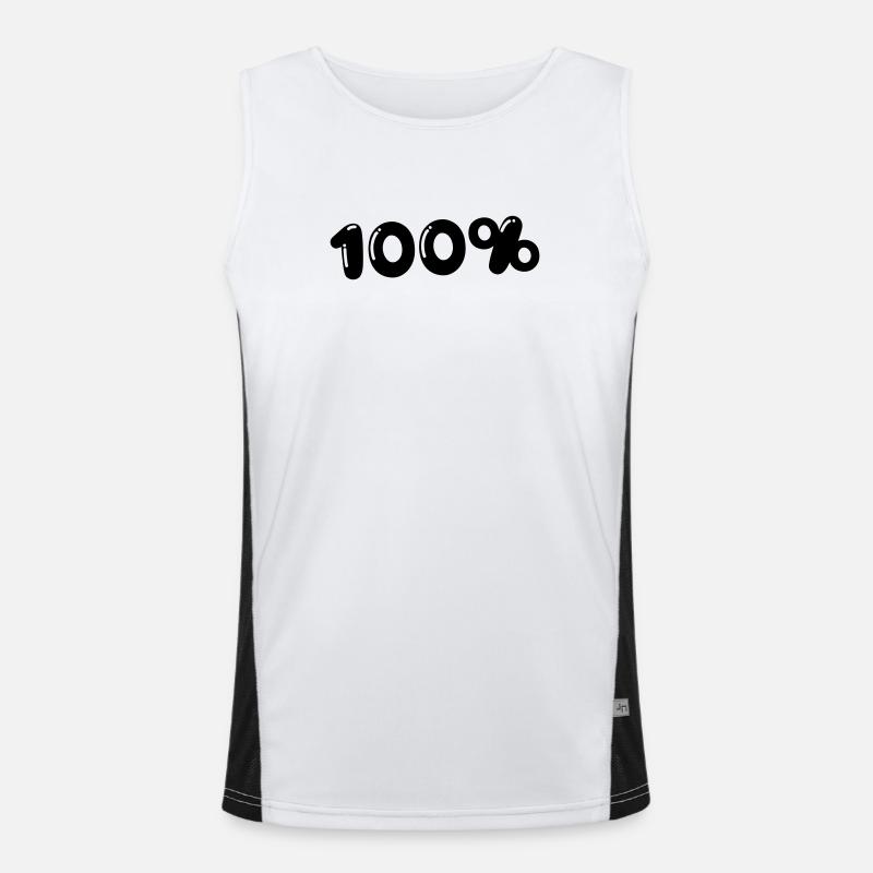 100% Funktionelles Kontrast-Tank Top für Männer 