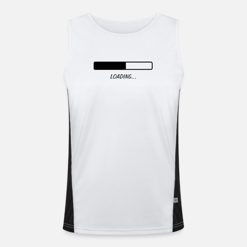 Loading ... - Men's Functional Contrast Tank Top  - white/black