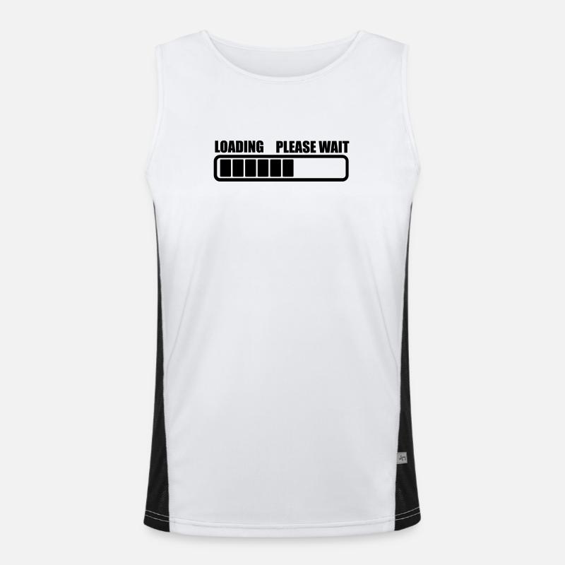 Loading wait a while Men's Functional Contrast Tank Top 