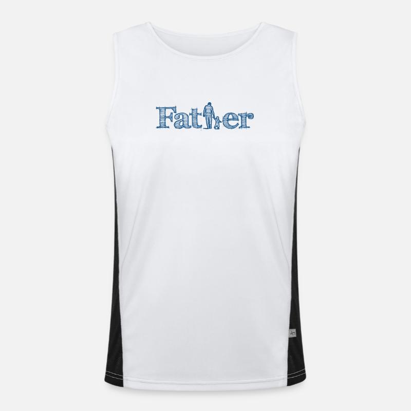 Father and Son Men's Functional Contrast Tank Top 